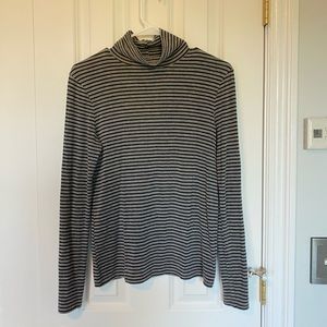 Striped turtleneck